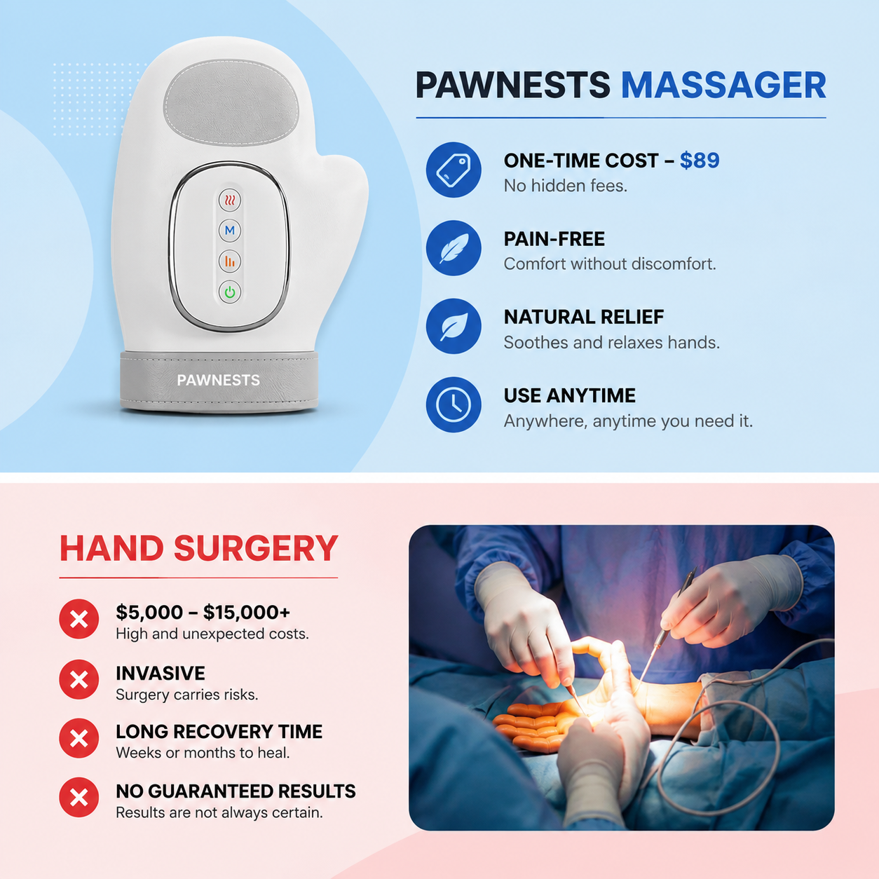 Hand Massager, Hand Wrist Joint Hot Compress
