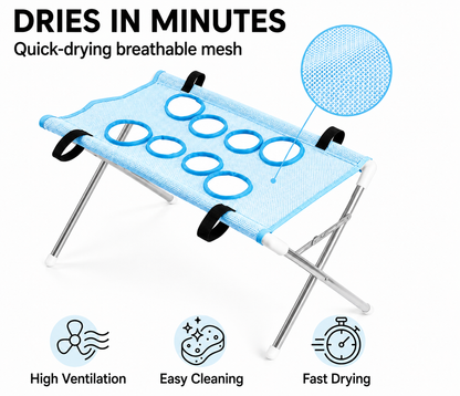 PawNest mesh bath stand with reinforced openings