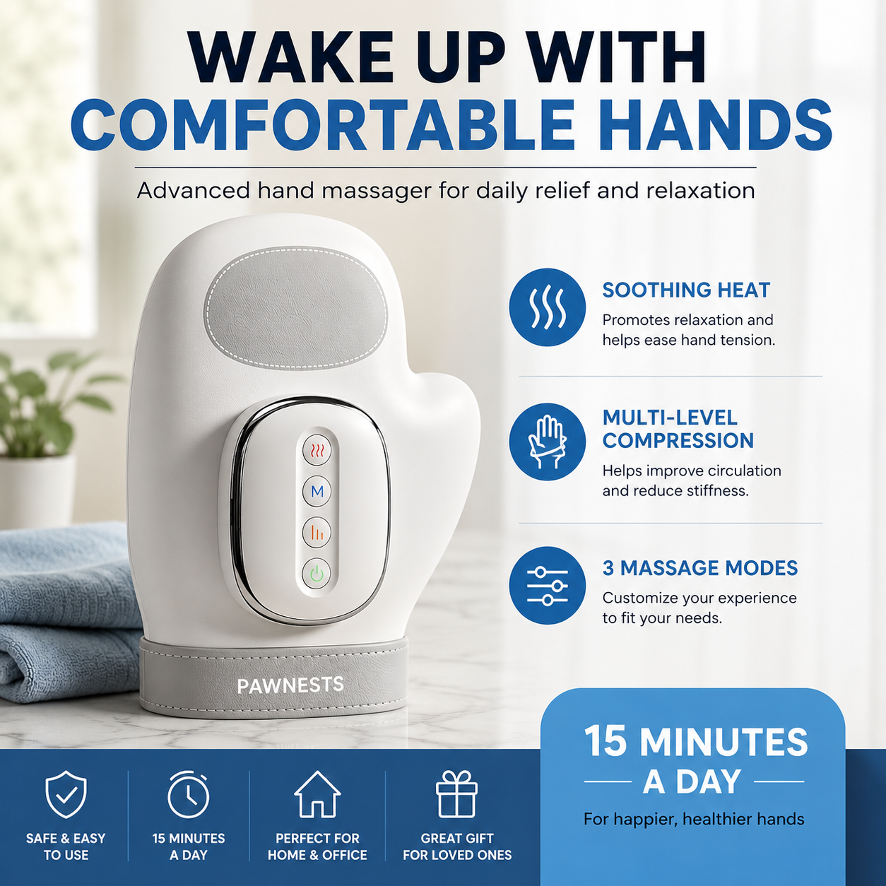 Hand Massager, Hand Wrist Joint Hot Compress